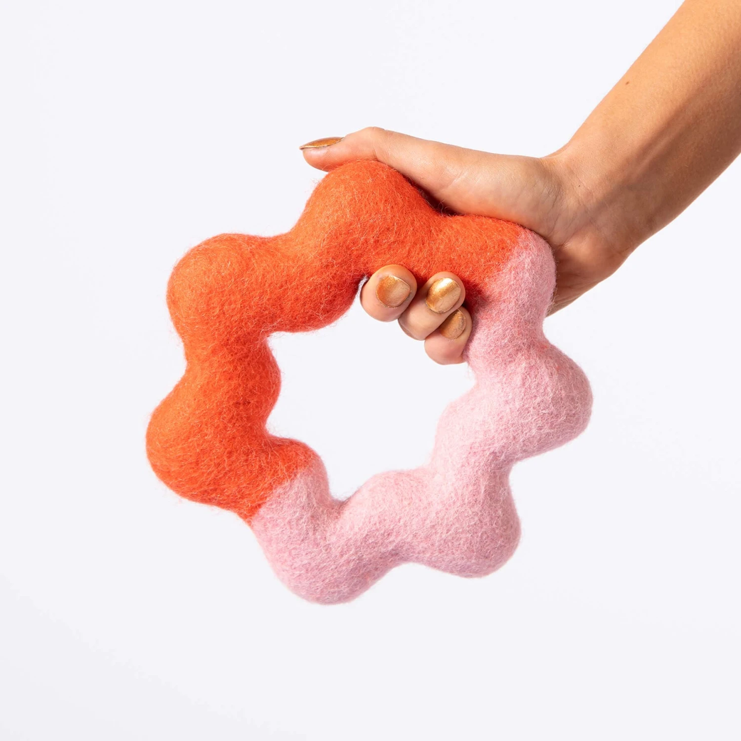 Wiggle Ring Felt Dog Toy - Image 3