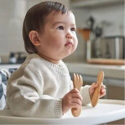 Organic Bamboo Baby Fork & Spoon