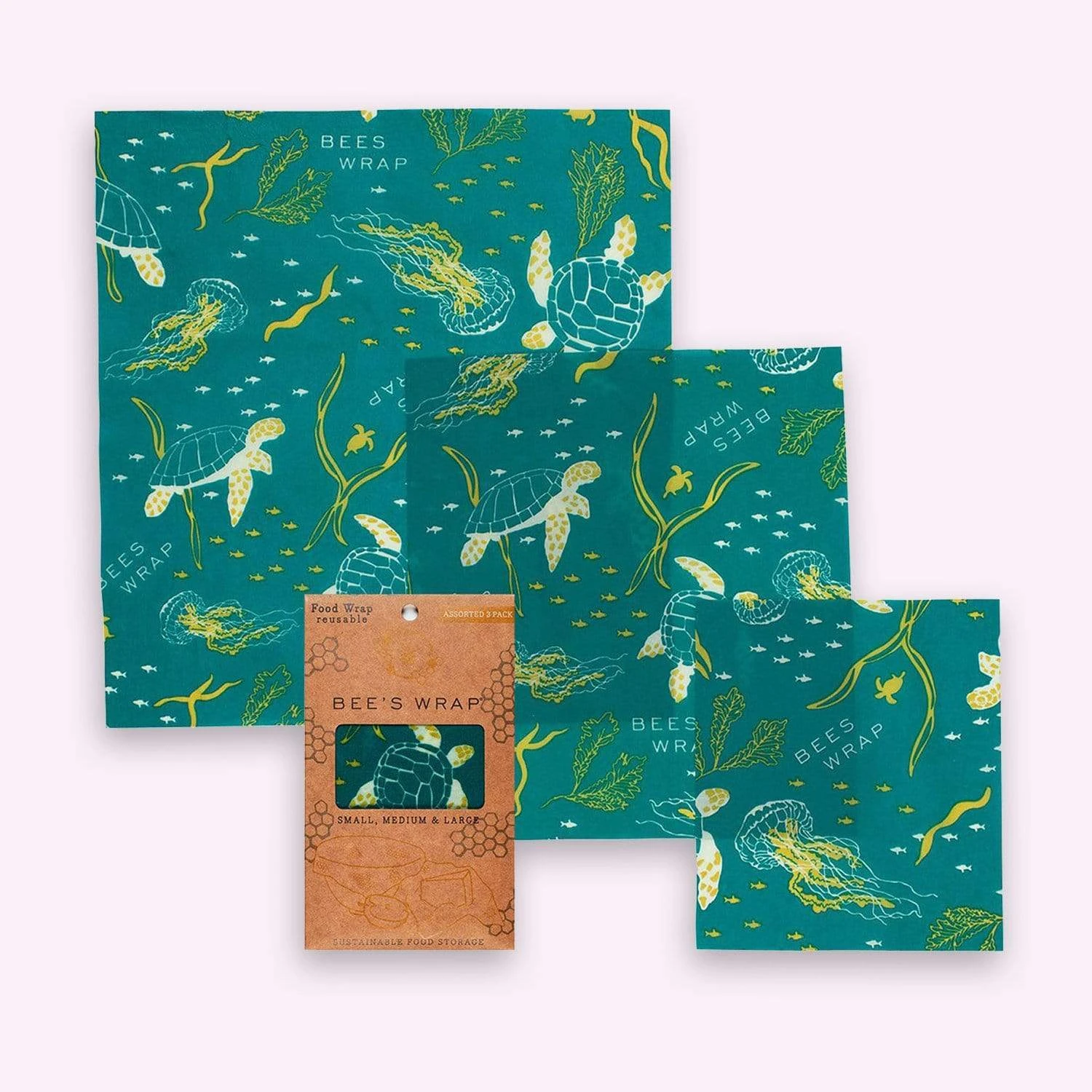 Beeswax Food Wraps - Variety Packs - Zero Waste Food Wraps, Organic, 3 Pack, Beeswax Or Vegan - Image 3