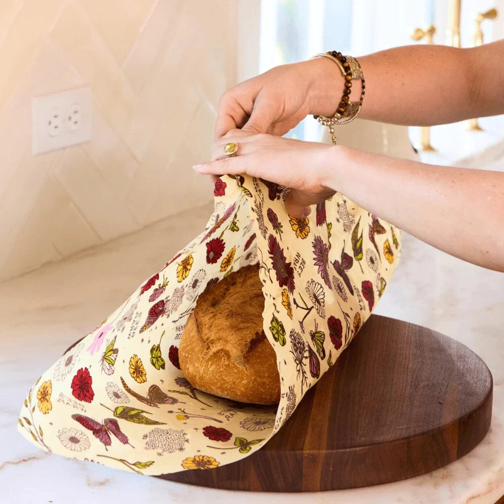 Reusable Bread Wrap - Beeswax Or Vegan, Organic, Plastic Free - Image 2