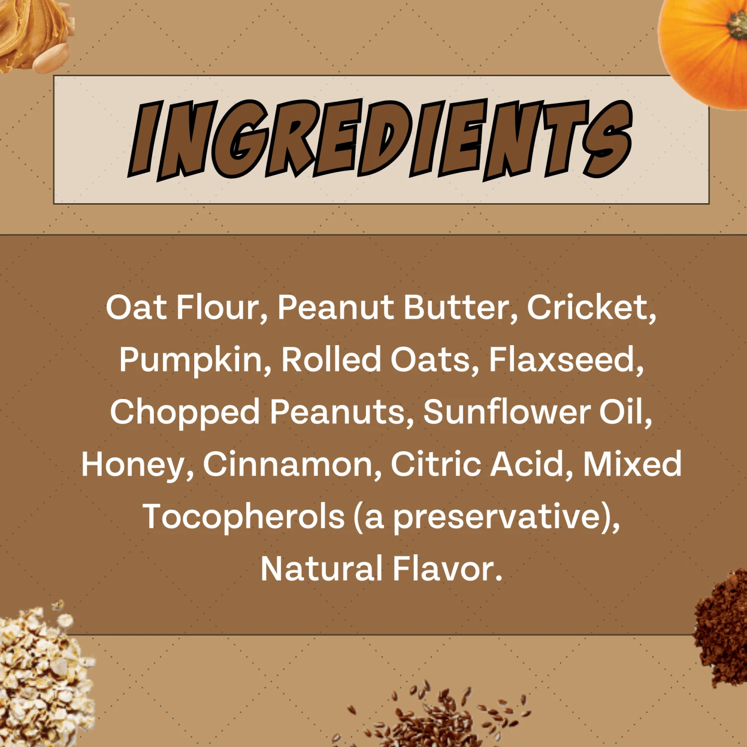 Superfood Dog Treats: Peanut Butter, Cricket, And Pumpkin, 2-pack - Image 5