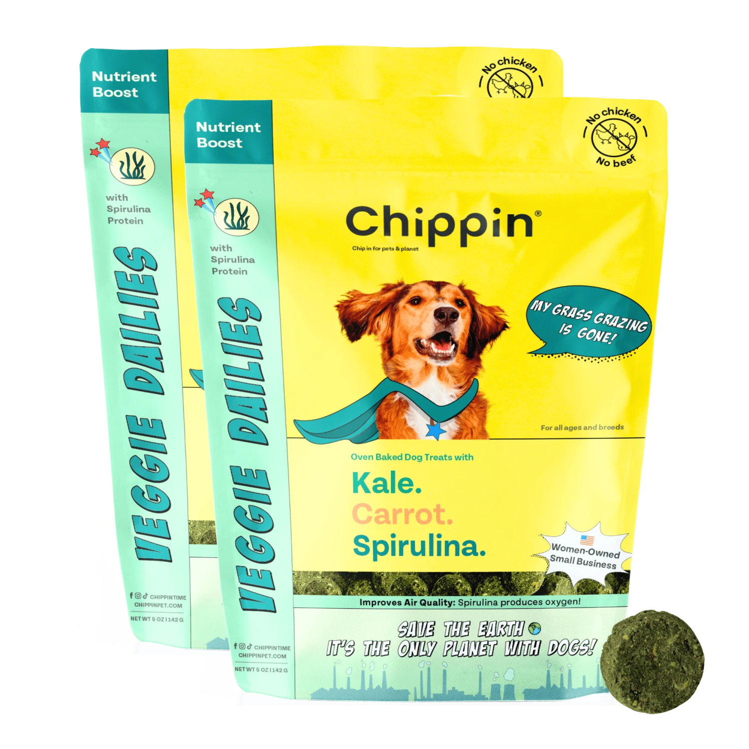 Veggie Dailies: Kale, Carrot, Spirulina- 2 Pack