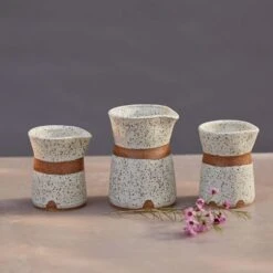 Ceramic Pourer - Plastic Free Pitcher, Small Or Medium, Handmade In USA