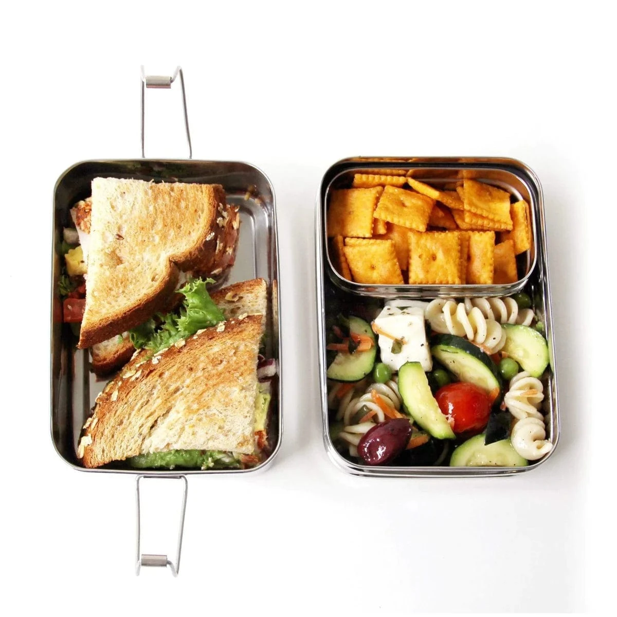 3-in-1 Classic Stainless Steel Lunchbox - Image 2