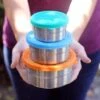 Stainless Steel Leakproof Seal Cup Trio - 3-Pack, Food Storage Containers
