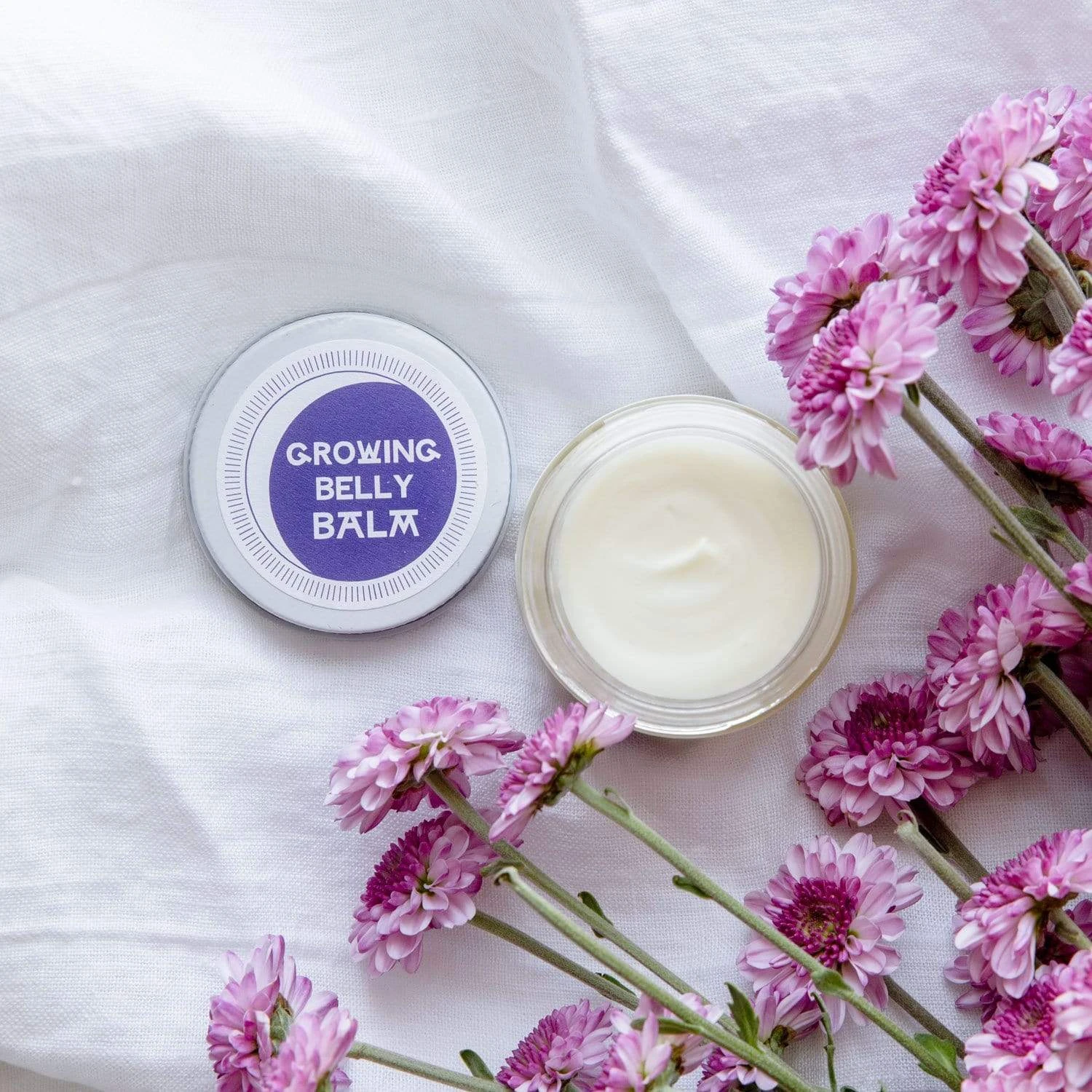 Growing Belly Balm - Zero Waste Belly Balm, Organic, Vegan, Plastic Free, 2 Fl. Oz.