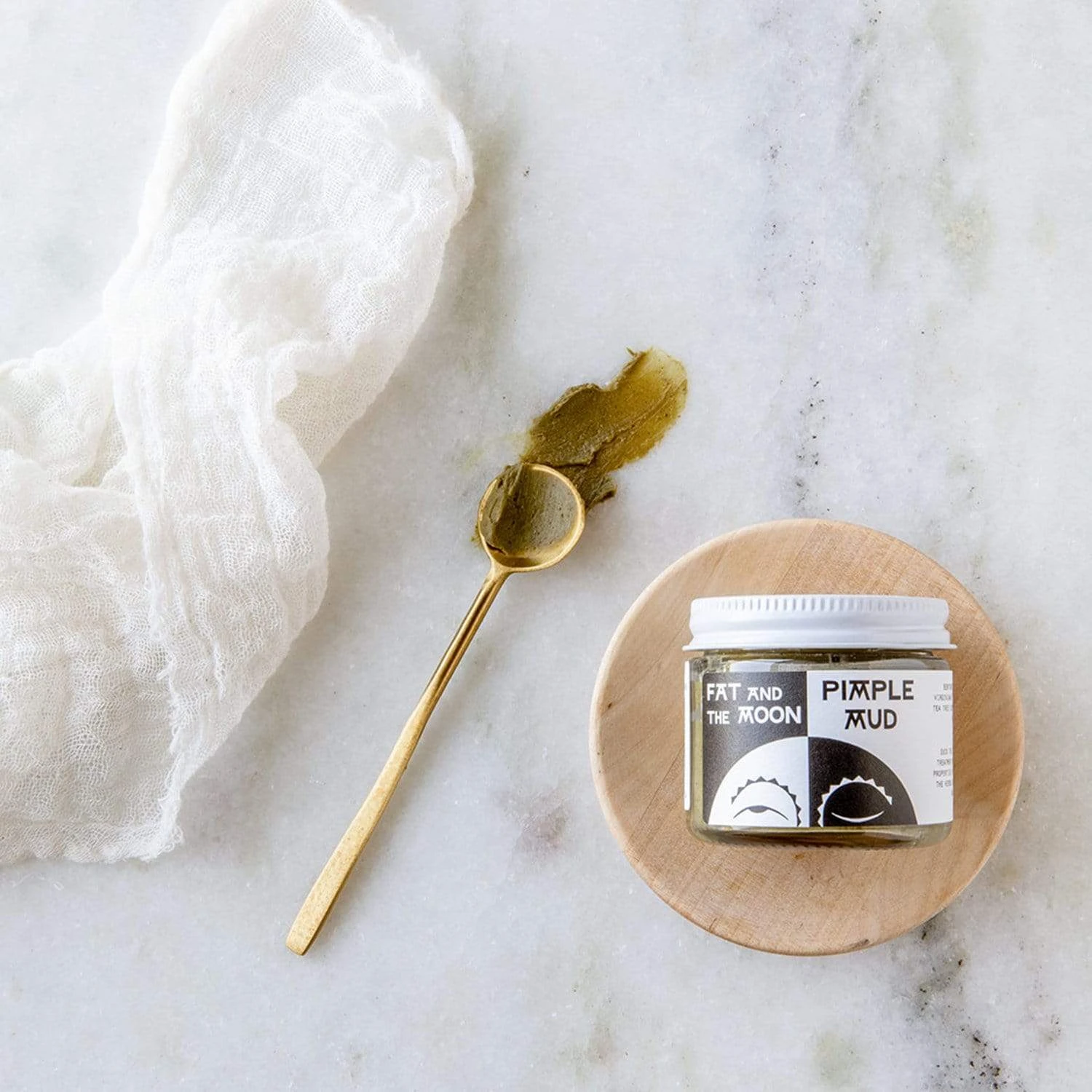 Pimple Mud Face Mask - Zero Waste Face Mask, Organic, Vegan, Plastic Free, 2 Oz. - Image 2