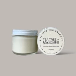 Natural Deodorant Cream - Vegan Deodorant, Baking Soda Free, Plastic Free, Organic