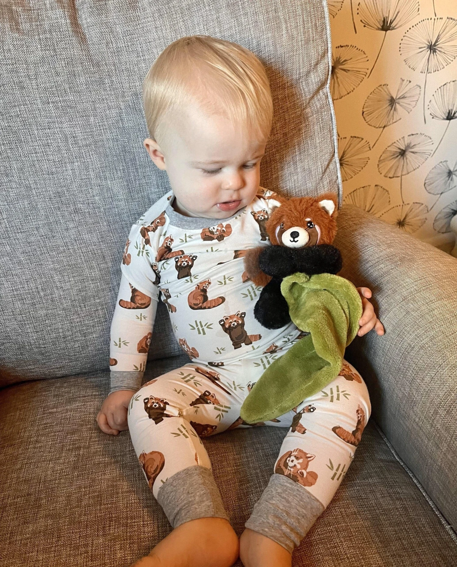 Red Panda Sleepwear Set – Baby & Toddler Sizes - Image 3