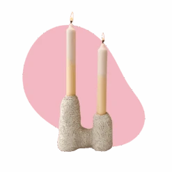 Taper Candle + Clay Kit – Air Dry