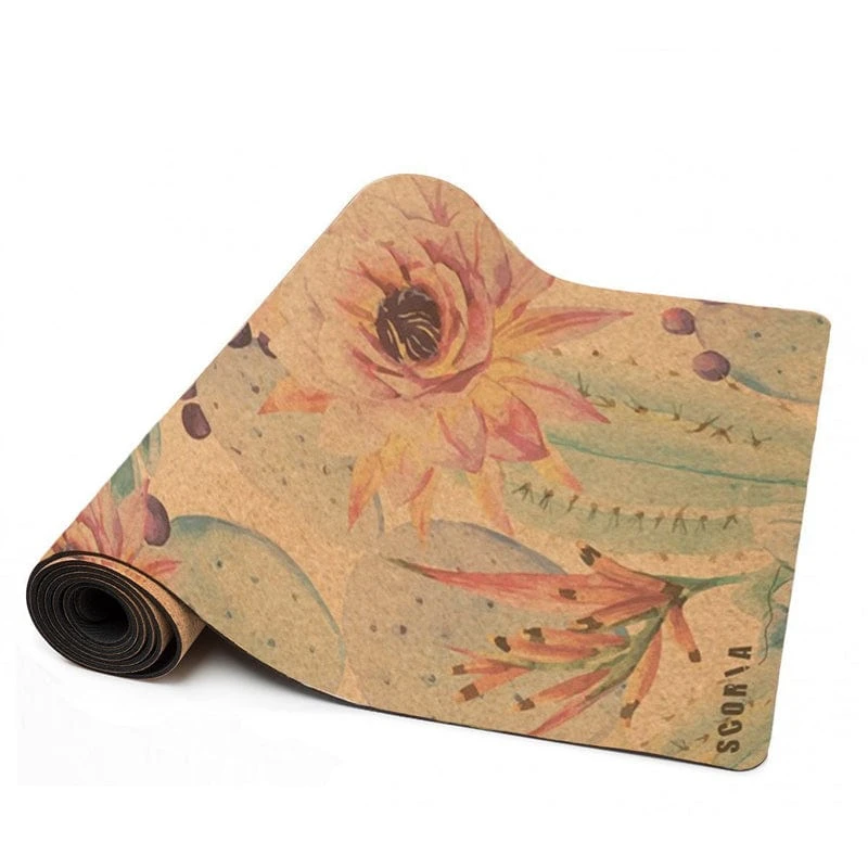 Botanicals Cork Yoga Mat 4.5mm - Image 3