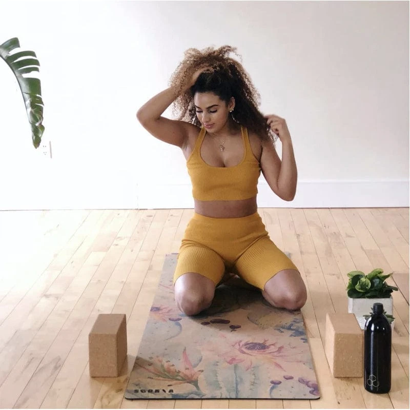 Botanicals Cork Yoga Mat 4.5mm - Image 6