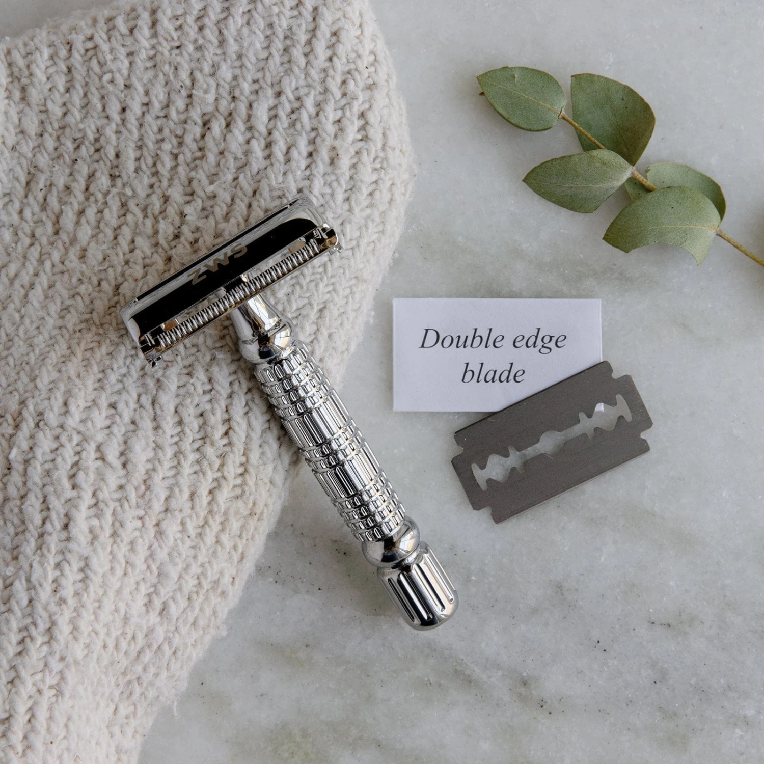 Zero Waste Safety Razor - Sustainable Razor - Single Blade, 10 Free Blades - Image 2